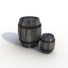 Barril de madera 3D. Un proyecto de 3D de selmi - 05.03.2016