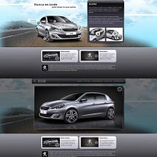 Peugeot 308. Art Direction, and Web Design project by Gonzalo Rango - 03.04.2016