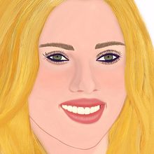 Scarlett Johansson pintura digital. Design, and Graphic Design project by Agus P - 03.04.2016