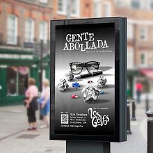 Cartel publicitario Obra de Teatro “Gente Abollada”. Un progetto di Direzione artistica e Design di Veronica Almech - 06.03.2016