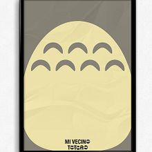 Rediseño del cartel de la película “Mi vecino Totoro”.. Un progetto di Direzione artistica, Design e Illustrazione tradizionale di Veronica Almech - 06.03.2016
