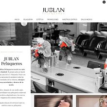 Diseño Web "Jublan Peluqueros". Web Development project by DCI Punto y Coma - 03.06.2016