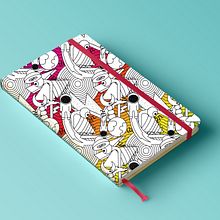 Pattern para impresión en cuadernos . Design, and Traditional illustration project by Luisa Sirvent - 03.07.2016