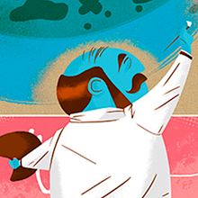 PEINCIPIA MAGAZINE: PINTANDO LA VIDA. Character Design, and Traditional illustration project by Jhonny Núñez - 03.08.2016