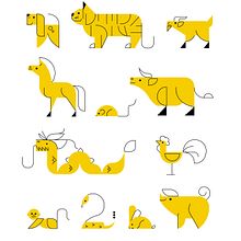 Horoscopo Chino. Un projet de Direction artistique, Conception éditoriale et Illustration traditionnelle de Jaime Hayde - 09.03.2016