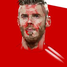 David DeGea. Art Direction, and Traditional illustration project by Ismael Alabado - 03.09.2016