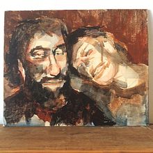 Homenaje a Charles y Marina Bukowski. Un progetto di Belle arti, Illustrazione tradizionale e Pittura di Alejandro Armas Vidal - 09.03.2016