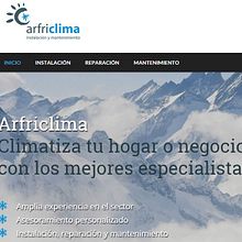 Landing Page ARFRICLIMA: instalación y mantenimiento de aire acondicionado. Un progetto di Web development e Pubblicità di Publicis Proximedia - 13.03.2016
