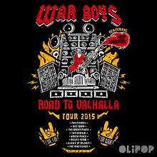 Road to Valhalla Tour. Graphic Design, and Traditional illustration project by Oliver Ibáñez Romero - 03.13.2016