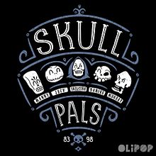 Skull Pals. Graphic Design, and Traditional illustration project by Oliver Ibáñez Romero - 03.13.2016