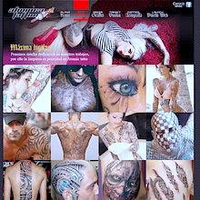 Web Design atomica tattoo. Design, and Graphic Design project by Ruben Gonzalez Torralbo - 02.14.2012