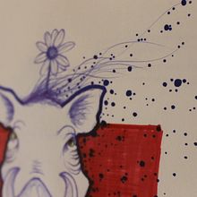 Buen cerdo. Un proyecto de Bellas Artes, Ilustración tradicional y Pintura de Yidier Ruiz - 16.03.2016