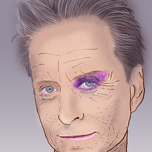 Michael Douglas Portrait. Un proyecto de Diseño, Diseño gráfico e Ilustración tradicional de Andre Filipe Sousa - 18.03.2016