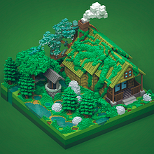 Voxel Art 2. Un progetto di 3D, Design, Progettazione di giochi, Graphic design e Illustrazione tradizionale di Jefrey Jesús Oré - 04.03.2016