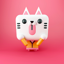 Pip the Cat. 3D, and Character Design project by Eduardo Fajardo - 03.22.2016