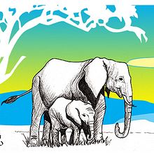 Viaje por Africa. Un proyecto de Ilustración tradicional de adru garlov - 21.03.2016