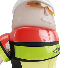 El Ciclista: nuevo integrante del Cinelli team. 3D, and Character Design project by Mario Andrés Moreno Restrepo - 03.27.2016