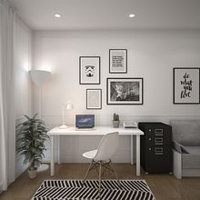 3D Espacios trabajo. Un progetto di 3D, Architettura d'interni e Interior design di Sergio Fernández Moreno - 22.03.2016