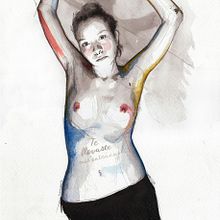 You snatched my entrails Ein Projekt aus dem Bereich Bildende Künste und Traditionelle Illustration von Mentiradeloro Esther Cuesta - 23.03.2016