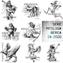 Serie Mitología ibérica. Traditional illustration project by Manu Díez - 03.25.2016