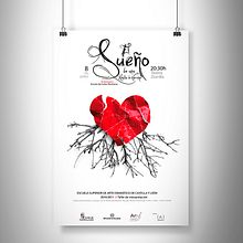 Cartel, obra de teatro "El sueño de una noche de verano" Ein Projekt aus dem Bereich Grafikdesign von Sara Barreiro - 26.03.2016
