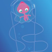 Alienfish. Un projet de Illustration traditionnelle , et Conception de personnages de Clara Sánchez-Aguilera - 27.03.2016