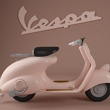 VESPA TOYS. Un projet de 3D, Design , Conception de jouets , et Motion design de Eduardo Pérez Borrachero - 27.03.2016