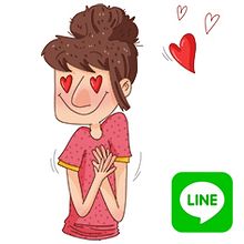 Stickers promocionales LINE . % Ariadna Reyes tarafından hazırlanan Çizgi roman, Karakter Tasarımı, Geleneksel illüstras, Ve on projesi - 08.31.2015