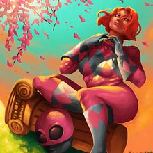 Le Ranger Rose.. Character Design, and Traditional illustration project by Isaac Garabito - 08.11.2015