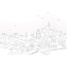 Un pueblo es. Traditional illustration project by Albert Valiente - 03.31.2016