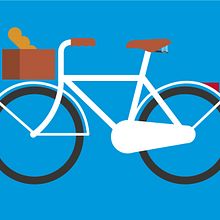Bicicleta. Traditional illustration project by Albert Valiente - 03.31.2016