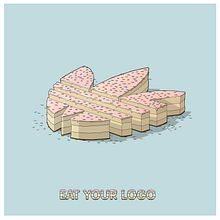 Eat your logo. Br, ing, Identit, Design, and Traditional illustration project by Ibai Eizaguirre Sardon - 03.31.2016