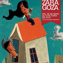Feria del Libro de Zaragoza 2016. Un projet de Design  et Illustration traditionnelle de Miguel Cerro - 01.04.2016