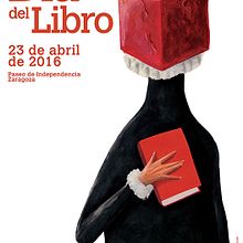 Cartel Día del Libro 2016, Zaragoza.. Un projet de Design  et Illustration traditionnelle de Miguel Cerro - 01.04.2016