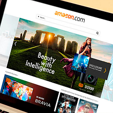Amazon Redesign. Projekt z dziedziny Br, ing i ident, fikacja wizualna i Web design użytkownika Natalia Torres - 03.04.2016