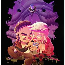 PWAOO & KIWORI. Traditional illustration project by Francisco Gómez - 04.03.2016