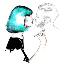 Blue. Traditional illustration project by Ina Stanimirova - 04.03.2014