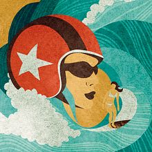 CARTEL GANADOR - MOTORBEACH 2016. Design, Graphic Design, and Traditional illustration project by Concepción Domingo Ragel - 04.03.2016