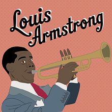 Louis Armstrong. Un progetto di Calligrafia, Design, Character design, Graphic design e Illustrazione tradizionale di loredana ardissone - 04.04.2016