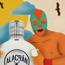 Alacrán Mezcal. Br, ing, Identit, Art Direction, Editorial Design, Graphic Design, and Traditional illustration project by Marteen Bedölla - 04.04.2016