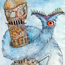 Ilustraciones inspiradas en el libro Deriva. Un proyecto de Bellas Artes e Ilustración tradicional de María Delgado Prieto - 05.04.2016