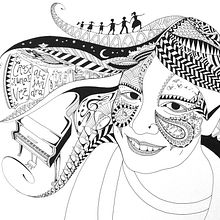 MAQUILLANDO A ALEJANDRA. Un progetto di Illustrazione tradizionale di LÁPICES BLANCOS - 05.04.2016