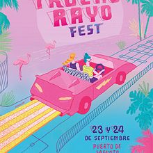 TruenoRayo Fest. Un proyecto de Diseño gráfico, Ilustración tradicional y Tipografía de Ana Galvañ - 06.04.2016