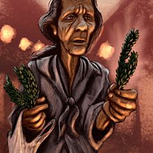 La gitana del romero. Traditional illustration project by Chema G. Baena Art - 04.07.2016
