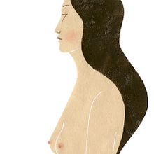 Las mujeres y el mar.. Traditional illustration project by Elena Odriozola Belástegui - 01.07.2016