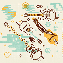 Festival de guitarreo en Helsinki. Traditional illustration project by John Salinero - 04.07.2016