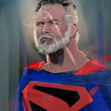 OLD SUPERMAN / KINGDOM COME. Comic, and Traditional illustration project by Ismael Alabado - 04.10.2016