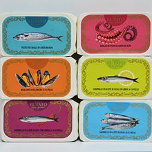 Diseño packaging Conservas. Graphic Design project by Amaia Martin Eraso - 04.10.2016