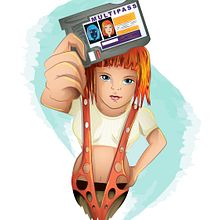 Multipass! Ein Projekt aus dem Bereich Design von Figuren und Traditionelle Illustration von Barhlo - 03.01.2016