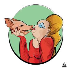 Babs, Pink Flamingos Ein Projekt aus dem Bereich Design von Figuren und Traditionelle Illustration von Barhlo - 07.01.2016
